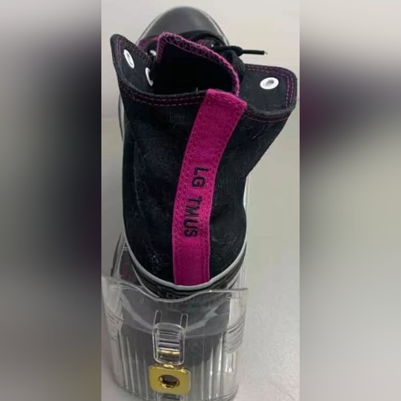 Converse All Star Black and Purple  Sneakers Like New M 11 W 13 MSRP 94.99 - Picture 4 of 7